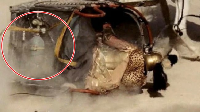 Eine Gasflasche auf einem Streitwagen? Eine Gasflasche auf einem Streitwagen?