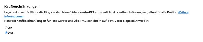 Wenn ihr hier den Regler auf „Aus“ einstellt, werdet ihr zukünftig beim Kauf nicht mehr nach der PIN gefragt. Wenn ihr hier den Regler auf „Aus“ einstellt, werdet ihr zukünftig beim Kauf nicht mehr nach der PIN gefragt.