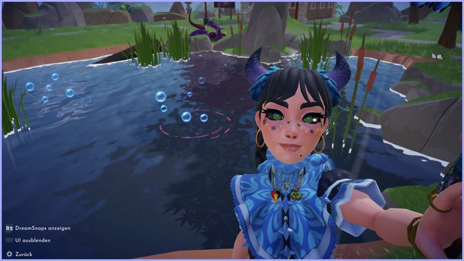 Pink-Blaue Angelstellen beim Event Dreamlight Parks Fest in Disney Dreamligt Valley Pink-Blaue Angelstellen beim Event Dreamlight Parks Fest in Disney Dreamligt Valley