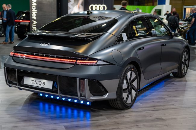 Das Heck des Hyundai Ioniq 6 Das Heck des Hyundai Ioniq 6