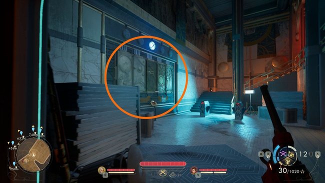 Fundort des Wandgemäldes. Fundort des Wandgemäldes.