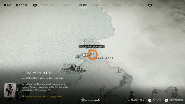 Fundort vom Azur-Windschrein Fundort vom Azur-Windschrein