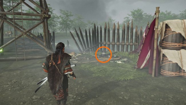 Fundort von Lackgeschirr Fundort von Lackgeschirr