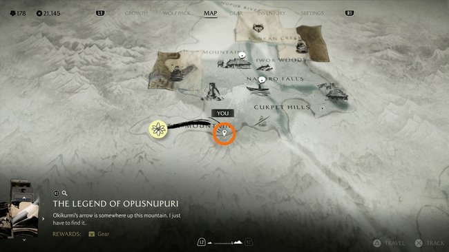 Fundort von Tesma Fundort von Tesma