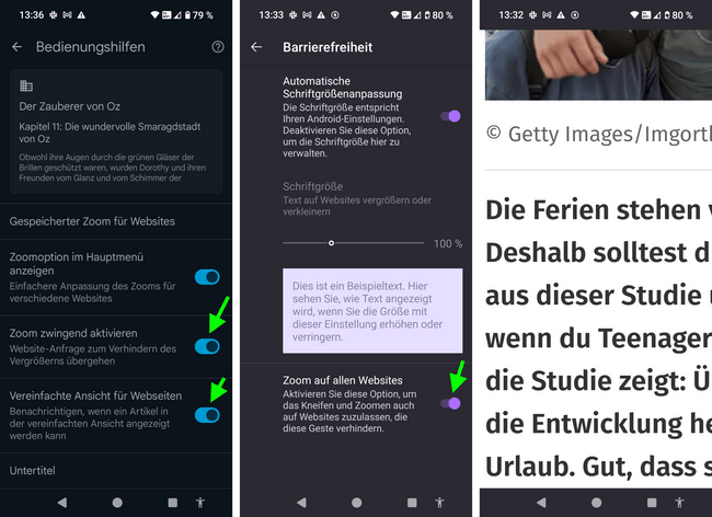 Android-Browser: Zoom erzwingen Android-Browser: Zoom erzwingen