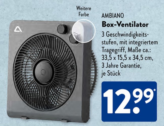 Aldi Ambiano Box Ventilator Süd Prospekt Aldi Ambiano Box Ventilator Süd Prospekt
