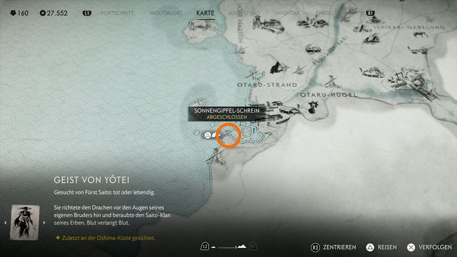 Fundort vom Sonnengipfel-Schrein Fundort vom Sonnengipfel-Schrein