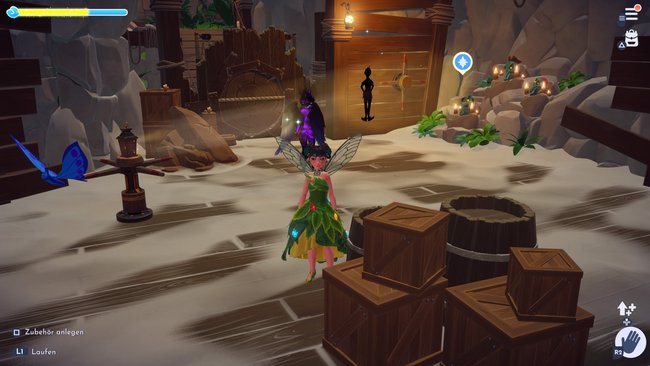 Tor auf das die Laterne gerichtet werden muss damit der Schatten von Peter Pan dort erscheinen kann Tor auf das die Laterne gerichtet werden muss damit der Schatten von Peter Pan dort erscheinen kann