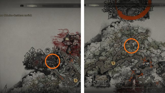 Hier findet ihr den Schatz und die vierte Jizo-Statue. Hier findet ihr den Schatz und die vierte Jizo-Statue.