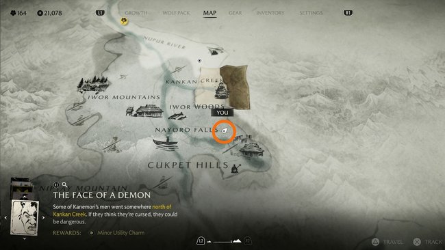 Fundort von Nusar-Kamuy Fundort von Nusar-Kamuy