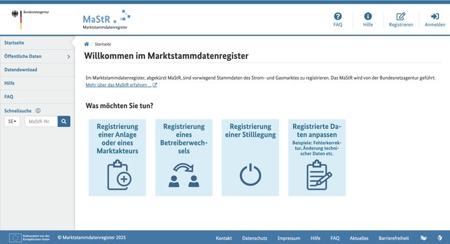 Im Marktstammdatenregister könnt ihr euer Balkonkraftwerk-Speicher anmelden. Im Marktstammdatenregister könnt ihr euer Balkonkraftwerk-Speicher anmelden.