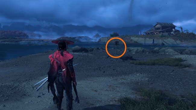 Standort vom Schild. Standort vom Schild.