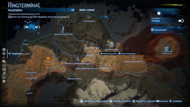 Fundort der Einrichtung Tierheim auf der Karte von Death Stranding 2 Fundort der Einrichtung Tierheim auf der Karte von Death Stranding 2