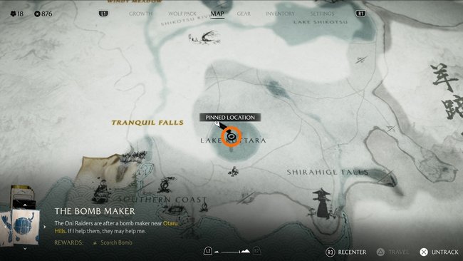 Fundort von Makiri Fundort von Makiri