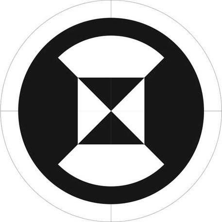 Das schwarz-weiße Landmarkenschild. Das schwarz-weiße Landmarkenschild.