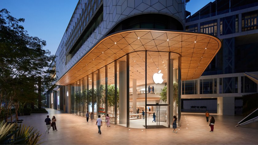 Apple BKC in Mumbai, Außenansicht Apple BKC in Mumbai, Außenansicht