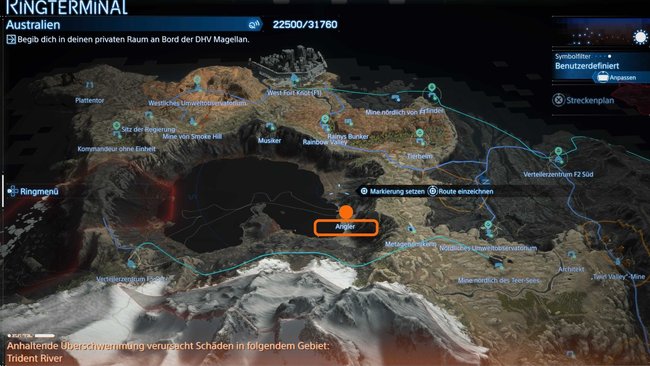Fundort des Preppers Angler auf der Karte von Death Stranding 2 Fundort des Preppers Angler auf der Karte von Death Stranding 2