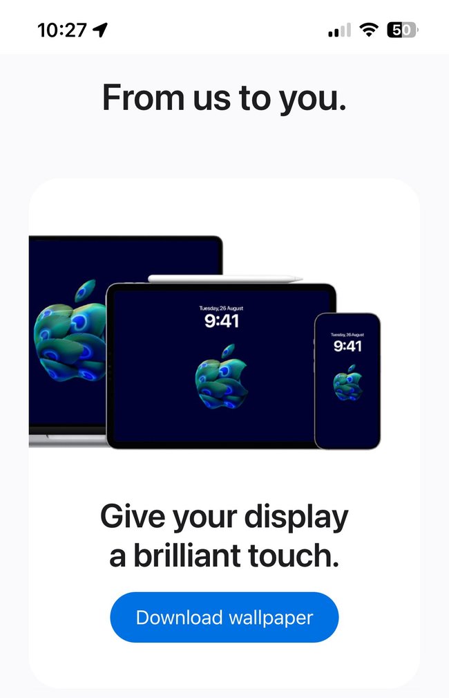 Apple bietet für die Store-Eröffnung kostenlose Wallpaper an. Apple bietet für die Store-Eröffnung kostenlose Wallpaper an.