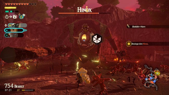 Bosskampf in Hyrule Warriors: Chronik der Versiegelung. Bosskampf in Hyrule Warriors: Chronik der Versiegelung.