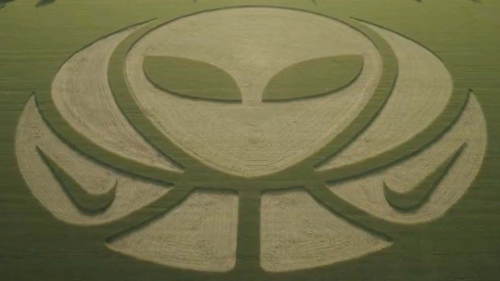 Das Alien-Logo aus dem Hause Nike hat Fragen aufgeworfen. Das Alien-Logo aus dem Hause Nike hat Fragen aufgeworfen.