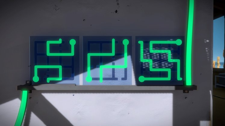 Glasfabrik: In der Mitte des Gebäudes beginnt die nächste Sequenz. Glasfabrik: In der Mitte des Gebäudes beginnt die nächste Sequenz.