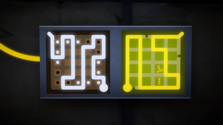 Links müsst ihr Sonnenpaare trennen und rechts Tetris-Blöcke eingrenzen.