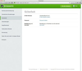 Sicherheitseinstellungen