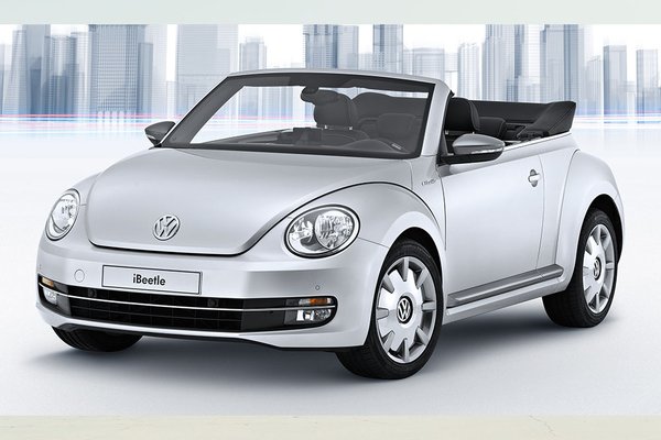 Der Volkswagen iBeetle - auch als Cabrio