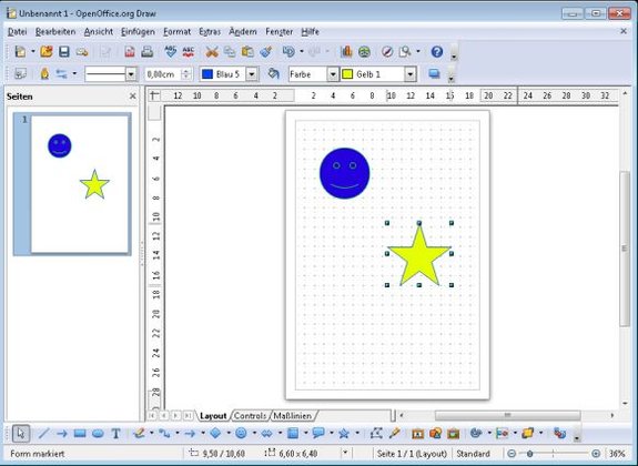 Apache OpenOffice Draw Screenshot
