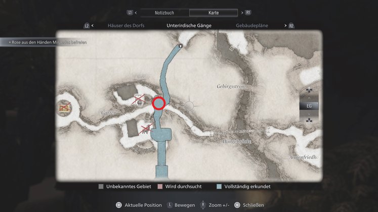 Nach dem Schloss auf dem Weg zum Pilgerpfad durchquert ihr eine Höhle mit 3 Fischen im Wasser. Nach dem Schloss auf dem Weg zum Pilgerpfad durchquert ihr eine Höhle mit 3 Fischen im Wasser.