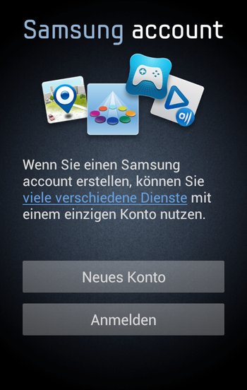 Samsung App Market App Konto erstellen