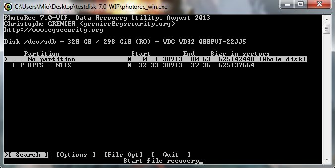 "no partition" auswählen "no partition" auswählen