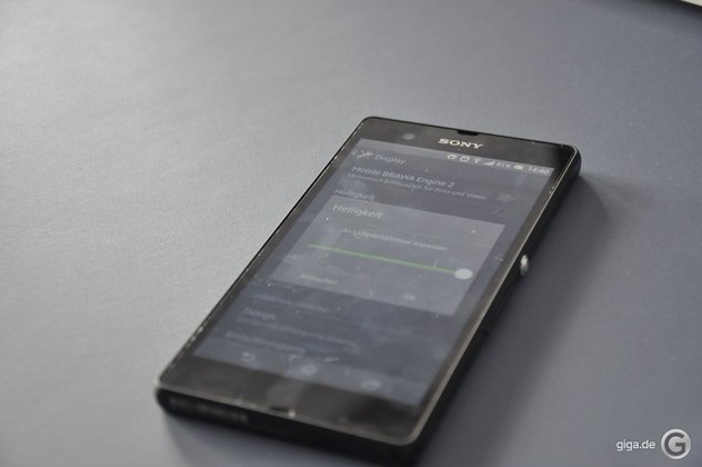 Sony Xperia Z - An Lichtverhältnisse angepasst Sony Xperia Z - An Lichtverhältnisse angepasst