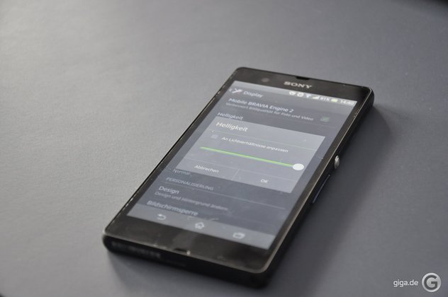 Sony Xperia Z - Nicht an Lichtverhältnisse angepasst Sony Xperia Z - Nicht an Lichtverhältnisse angepasst