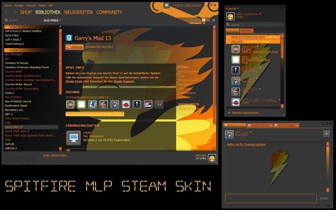 MLP Spitfire Skin für Steam MLP Spitfire Skin für Steam
