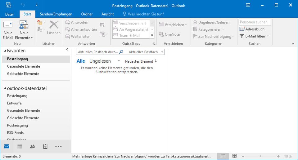 p46 imap mail outlook 2016