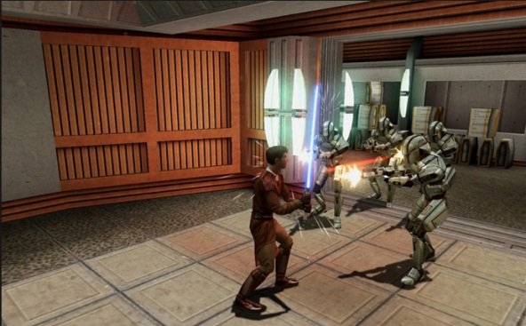 KOTOR: Stundenlanger Spielspaß und eine packende Story mit Laserschwert, Macht und Co. : So muss ein Star Wars-Game aussehen Star Wars: Kotor Screenshot
