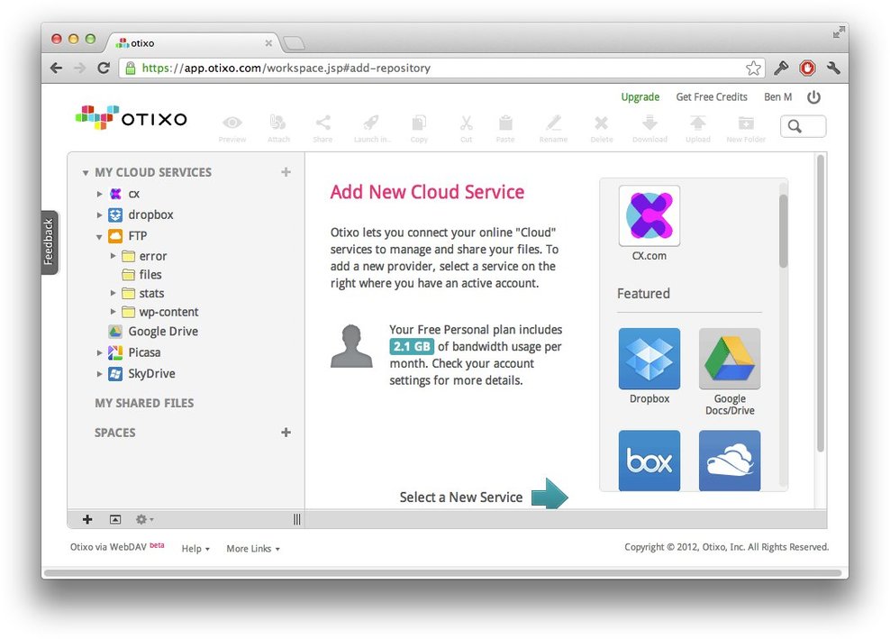 otixo - Cloud-Verwaltung otixo - Cloud-Verwaltung