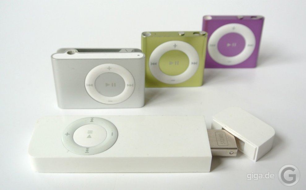 iPod-shuffle-Test-Generationen
