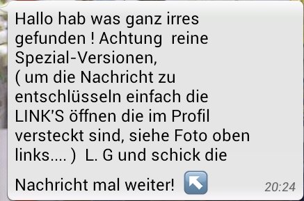 Auch bei Whatsapp treibt Spam sein Unwesen Spam bei Whatsapp