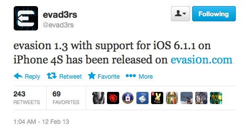 evad3rs tweet evad3rs tweet