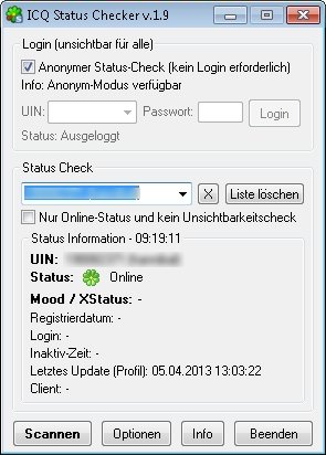 Hat sich jemand in ICQ unsichtbar geschaltet, ist aber eigentlich online? Mit einem Hilfsprogramm findet man es heraus Hat sich jemand in ICQ unsichtbar geschaltet, ist aber eigentlich online? Mit einem Hilfsprogramm findet man es heraus