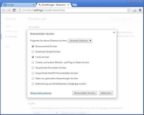 Wenn Google Chrome keine Bilder anzeigt, sollten Sie den Browsercache leeren Google Chrome zeigt keine Bilder an
