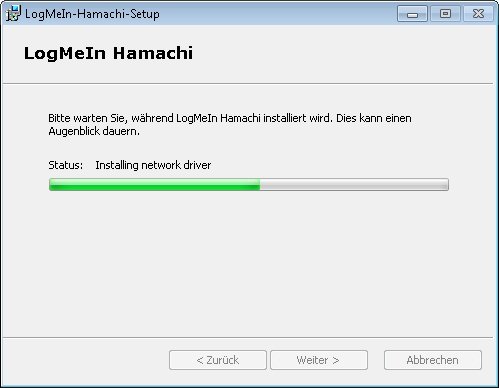 Das Programm installiert auch eigene Treiber und wird als neue Netzwerkkarte behandelt. Deswegen kann man Hamachi nicht ohne Adminrechte installieren hamachi-installieren-treiber