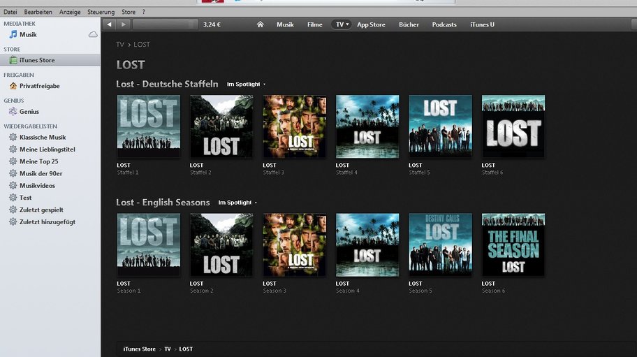Mit iTunes 6 konnten Nutzer spannende Geschichten in Form von Serien über iTunes auf den eigenen PC herunterladen iTunes Geschichte Serien