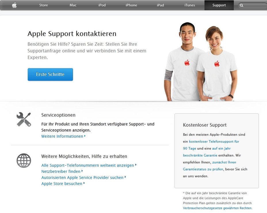 Stellen Sie außergewöhnliche Aktivitäten auf Ihrem iTunes Konto fest, kontaktieren Sie den Apple Support. iTunes Konto Screenshot