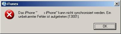 Probleme mit der Synchronisation in iTunes lassen sich häufig durch eine neue Version des Programms oder durch Wiederherstellen des Geräts beheben. iTunes Probleme Synchronisation Screenshot