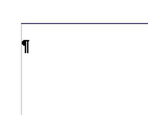 In der Vergrößerung ist die blaue Linie deutlicher zu sehen. Sie zeigt uns an, dass OpenOffice einen harten Seitenumbruch eingefügt hat OpenOffice Umbruch löschen