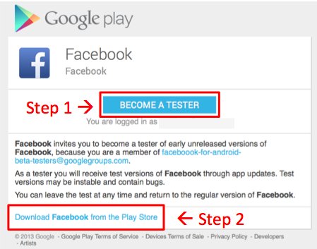 Facebook Beta-Tester werden Facebook Beta-Tester werden