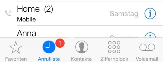 iOS-7-Anrufliste